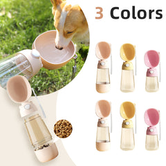 Portable Dog Water Bottle Food And Water Dispenser