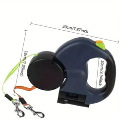 Retractable Dog Leash For Small Dogs Reflective Dual Pet Leash