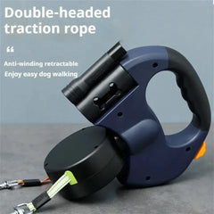 Retractable Dog Leash For Small Dogs Reflective Dual Pet Leash